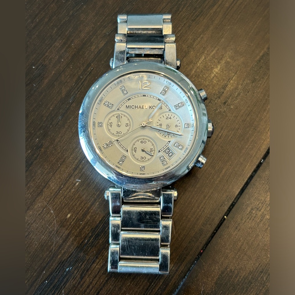 Michael Kors watch silver chain link